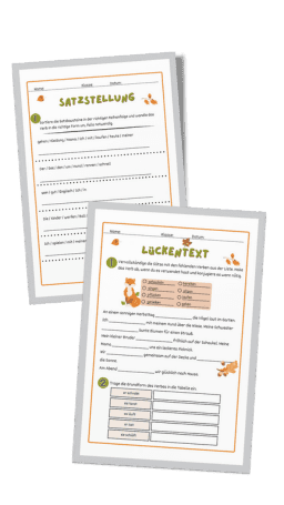 Vorschau der LRS-Test Aufgabenblätter